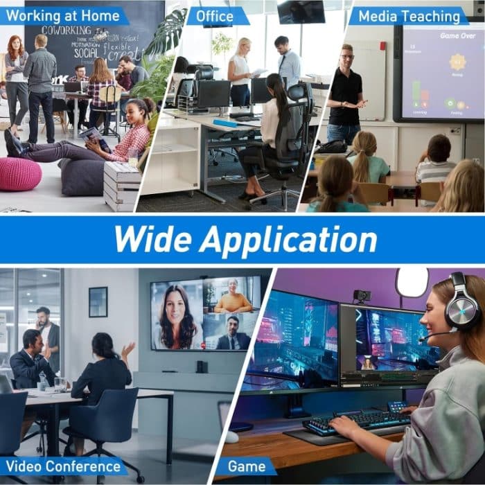 KC-KVM303DH 8K 60Hz USB3.0 DP+DP+HDMI Dreifachmonitor-KVM-Switch, EU Plug, US Plug – Bild 6