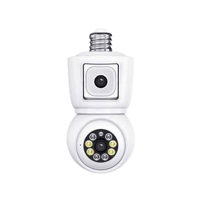 EDA006225001A.jpg ESCAM QF202 E27 2x2MP Dual Lens Bewegungserkennung Wasserdichte WiFi IP Zwei-Wege-Audio-Nachtsichtkamera, QF202 – Bild 1