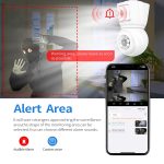 ESCAM QF202 E27 2x2MP Dual Lens Bewegungserkennung Wasserdichte WiFi IP Zwei-Wege-Audio-Nachtsichtkamera, QF202 – Bild 5