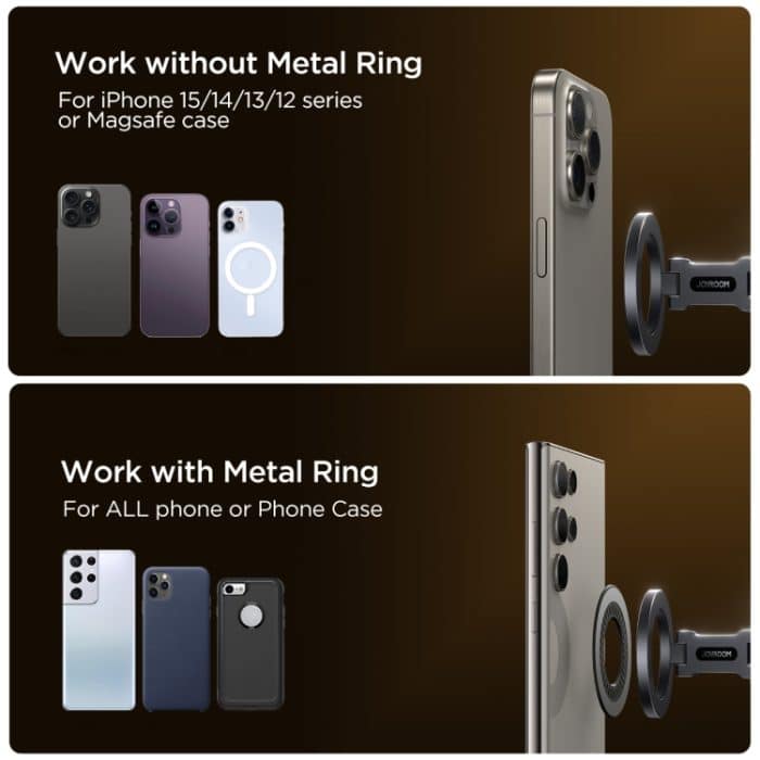 JOYROOM JR-ZS403 Metall faltbare magnetische Autotelefonhalterung, JR-ZS403 Black, JR-ZS403 Metal Grey – Bild 8