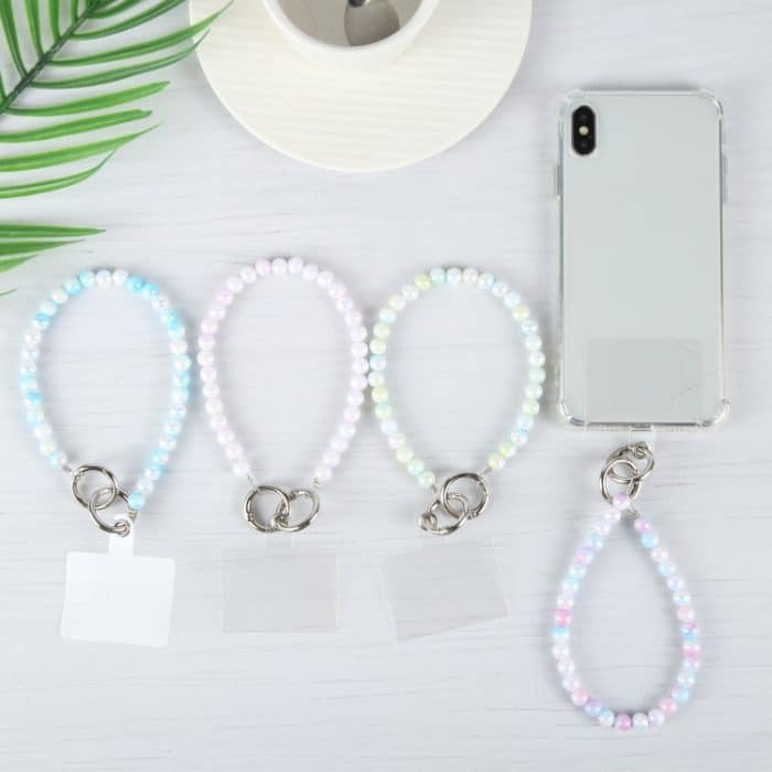 Anti-Verlust-Handgelenkschlaufe mit Farbverlaufsperlen für das Telefon – Bild 5