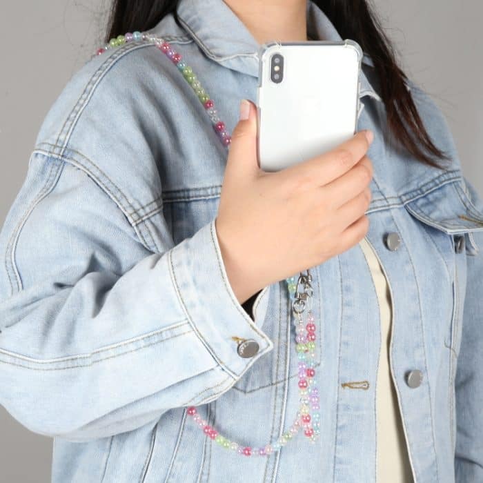 Telefon-Anti-Verlust-Umhängeband mit bunter Perlenkette – Bild 4