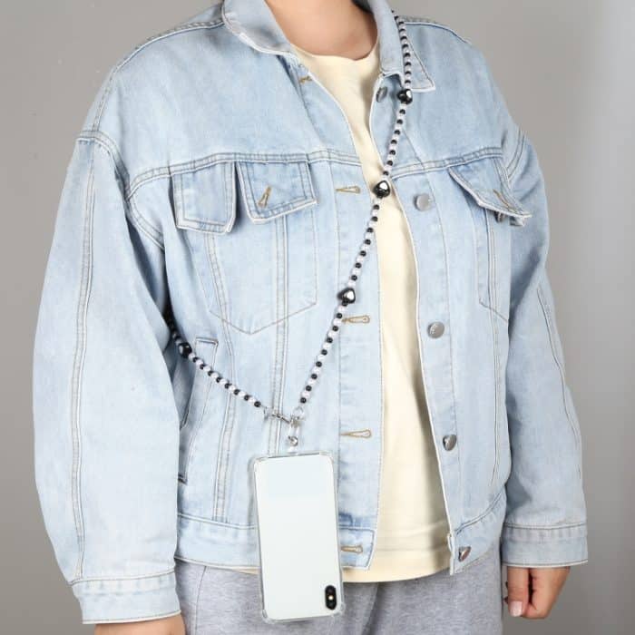 Handy-Anti-Verlust-Love-Herz-Crossbody-lange Perlenkette – Bild 5