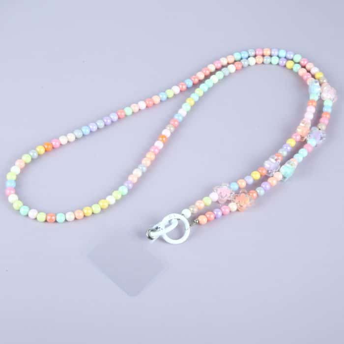 Handy-Anti-Verlust-Umhängetasche mit langer Perlenkette – Bild 1