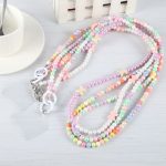 Handy-Anti-Verlust-Umhängetasche mit langer Perlenkette – Bild 2