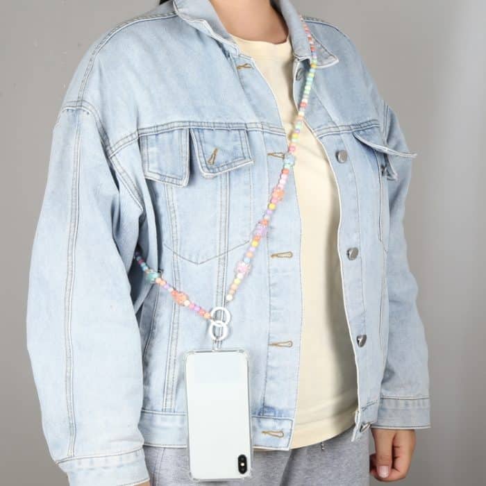 Handy-Anti-Verlust-Umhängetasche mit langer Perlenkette – Bild 5