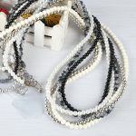 Handy-Anti-Verlust-Tintenwasch-Umhängetasche mit langer Perlenkette – Bild 4