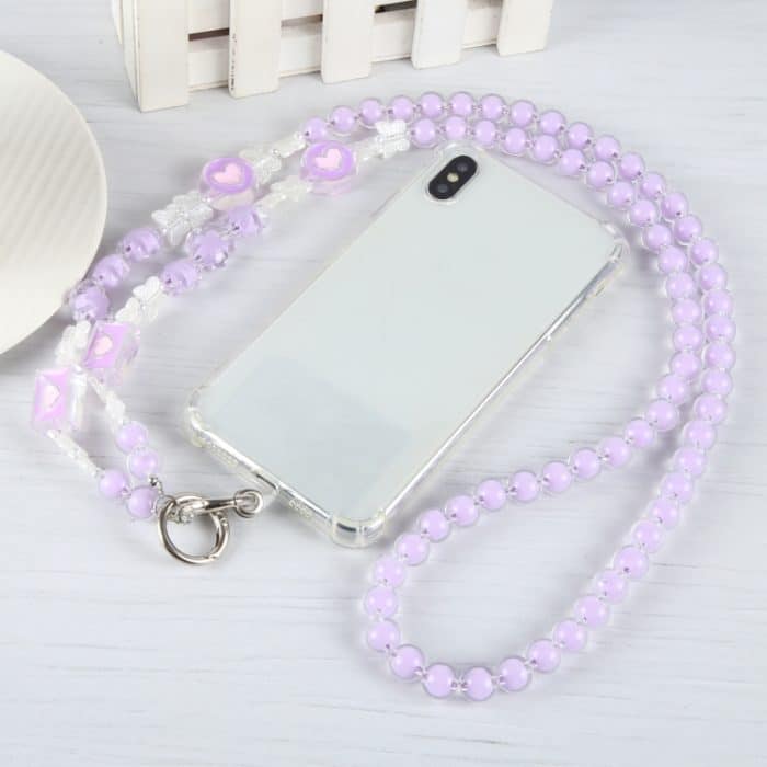 Handy-Anti-Verlust-Schmetterlings-Crossbody-lange Perlenkette – Bild 4