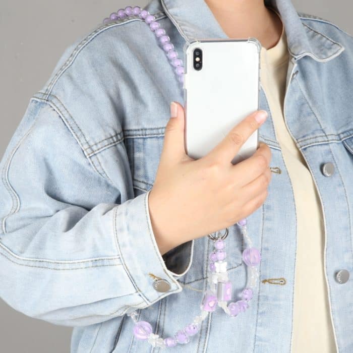 Handy-Anti-Verlust-Schmetterlings-Crossbody-lange Perlenkette – Bild 6