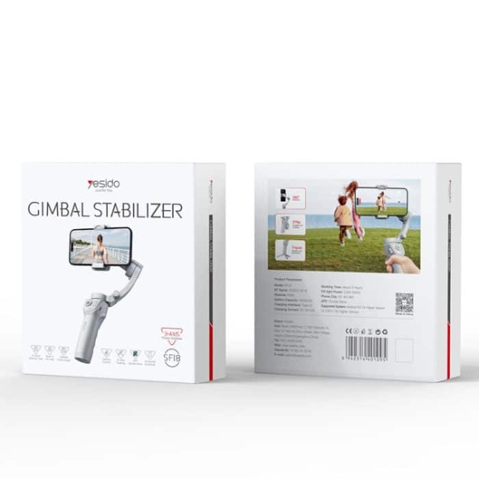 Yesido SF18 Telefonstabilisator, dreiachsiger Anti-Shake-Handkardanring – Bild 9