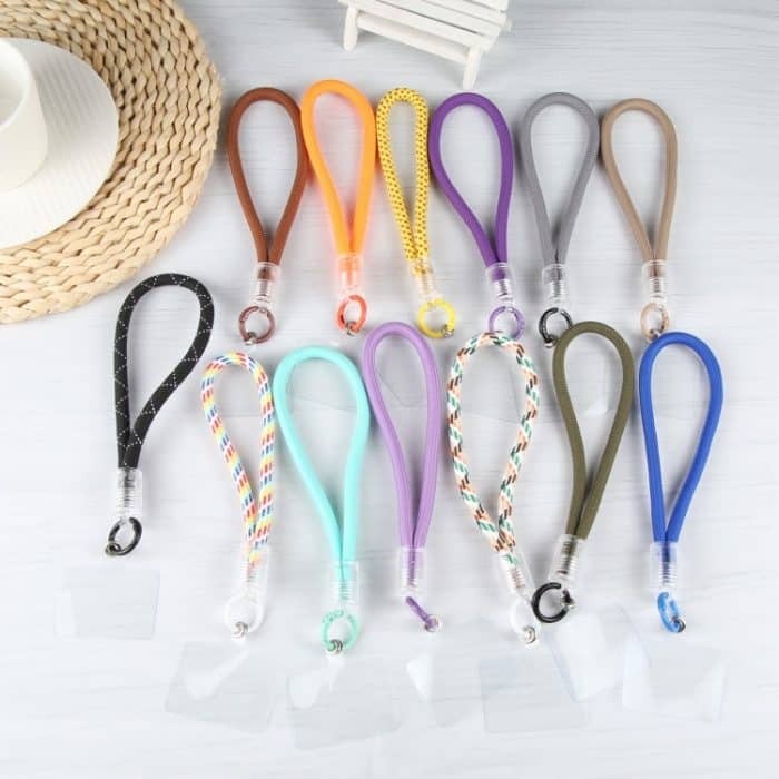 Kurzes Schlüsselband mit Kunststoffschnalle und rundem Drehseil – Bild 2