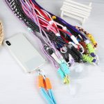 Schlankes, langes Schlüsselband mit doppelter Schnalle und Drehseil – Bild 2