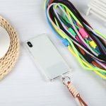 Zweifarbiges, verstellbares langes Umhängeband für Mobiltelefone – Bild 3