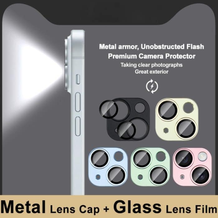 IMAK Metal Armor Premium Kameraschutzfolie, For iPhone 15 / 15 Plus – Bild 3