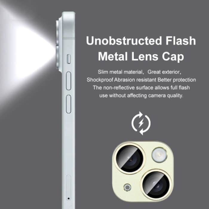 IMAK Metal Armor Premium Kameraschutzfolie, For iPhone 15 / 15 Plus – Bild 5