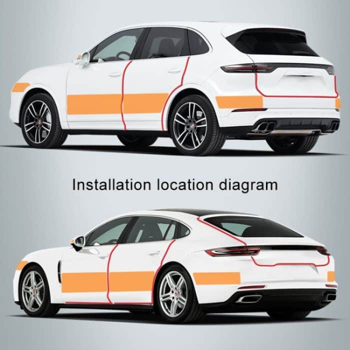 Universal Auto Carbon Faser Tür Anti-kollision Streifen Schutz Wachen Trims Aufkleber Band, 3cm x 3m, 3cm x 5m, 3cm x 10m, 5cm x 3m, 5cm x 5m, 5cm x 10m, 7cm x 3m, 7cm x 5m, 7cm x 10m, 10cm x 3m, 10cm x 5m, 10cm x 10m – Bild 8