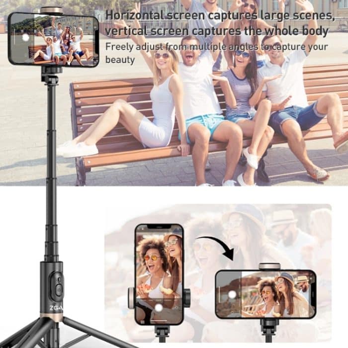 ZGA S02 Bluetooth-Fernbedienung, versteckter Stativ-Selfie-Stick, S02 – Bild 5