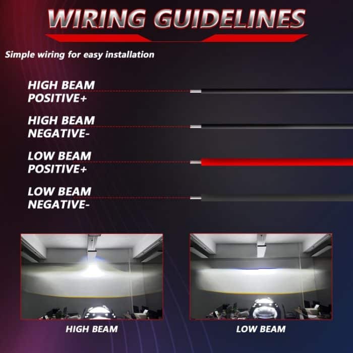 T01 1 Paar 3-Zoll-Auto-Bifokal-LED-Linsenscheinwerfer, T01 – Bild 6