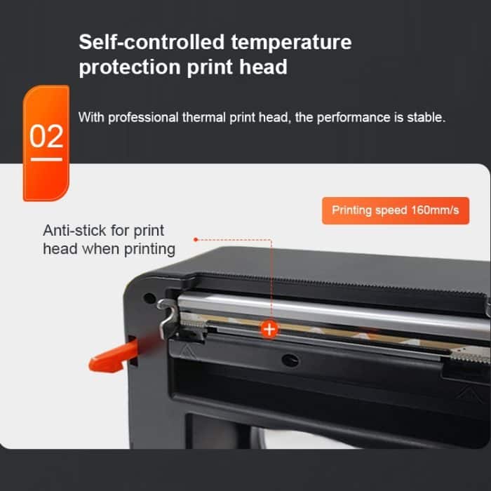 ZJ-9250 100 x 150 mm USB-Bluetooth-Thermoetikettendrucker, US Plug, EU Plug, UK Plug, AU Plug – Bild 4