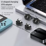 Lavalier-Mikrofon U-förmiger Ladeadapter OTG-Konverter, 8 Pin to USB-C / Type-C + 8 Pin, Type-C to USB-C / Type-C + 8 Pin, 8 Pin to Dual USB-C / Type-C, Type-C to Dual USB-C / Type-C – Bild 2
