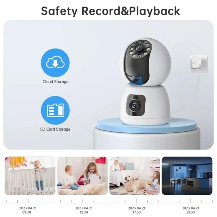 Y6203 4MP Zoom HD Indoor Wasserdichte Smart WiFi Kamera, UK Plug, EU Plug, US Plug, AU Plug – Bild 12