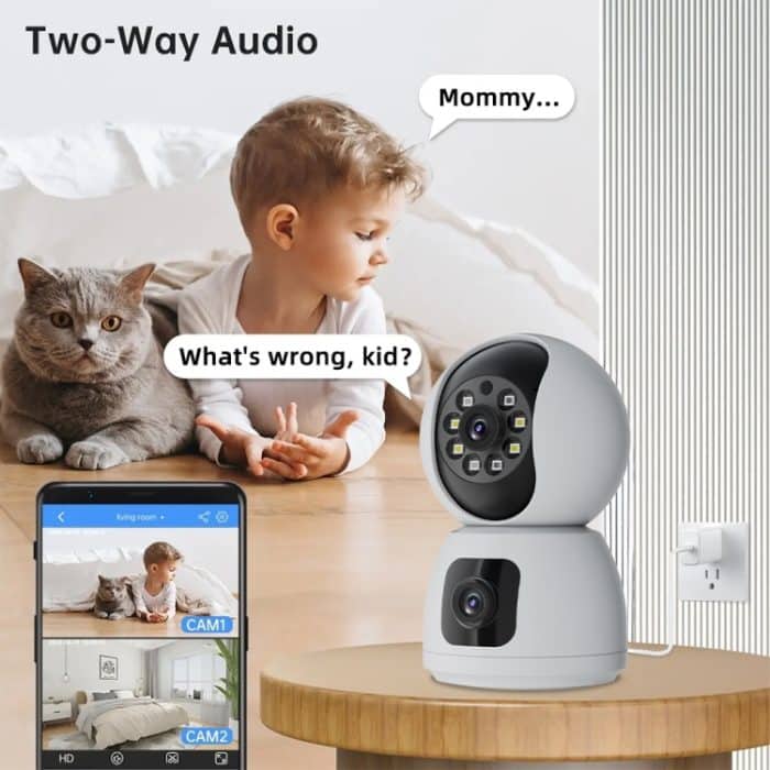 Y6203 4MP Zoom HD Indoor Wasserdichte Smart WiFi Kamera, UK Plug, EU Plug, US Plug, AU Plug – Bild 8