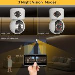 Y6204 4MP Zoom HD Wasserdichte Smart WiFi-Innenkamera, UK Plug, EU Plug, US Plug, AU Plug – Bild 4