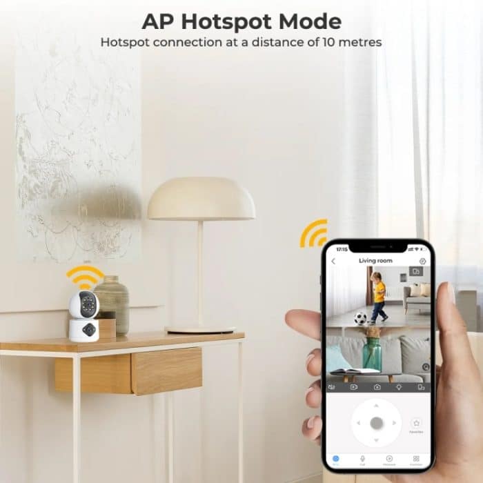 Y6204 4MP Zoom HD Wasserdichte Smart WiFi-Innenkamera, UK Plug, EU Plug, US Plug, AU Plug – Bild 7