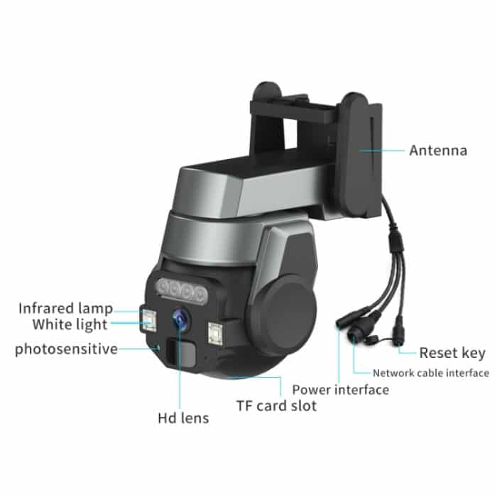 CF-Q812ES 5MP Zweiwege-Sprach-Outdoor-IP66-wasserdichte WiFi-Kamera, US Plug, UK Plug, AU Plug, EU Plug – Bild 2