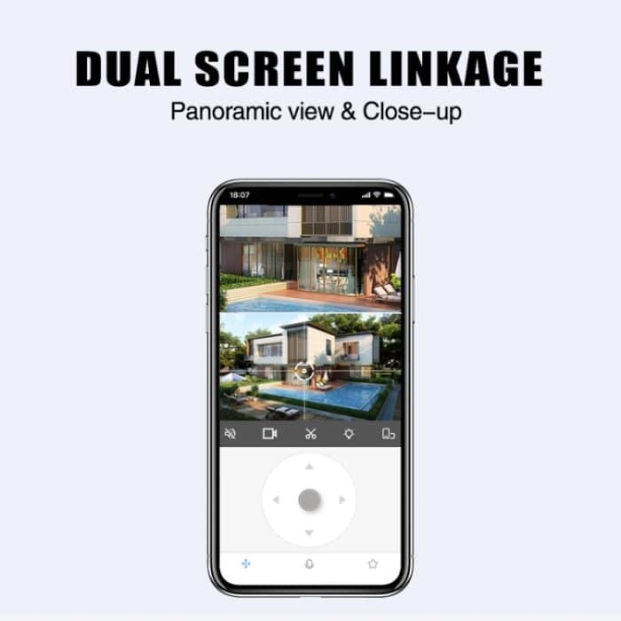 CF-Q812ES 5MP Zweiwege-Sprach-Outdoor-IP66-wasserdichte WiFi-Kamera, US Plug, UK Plug, AU Plug, EU Plug – Bild 9