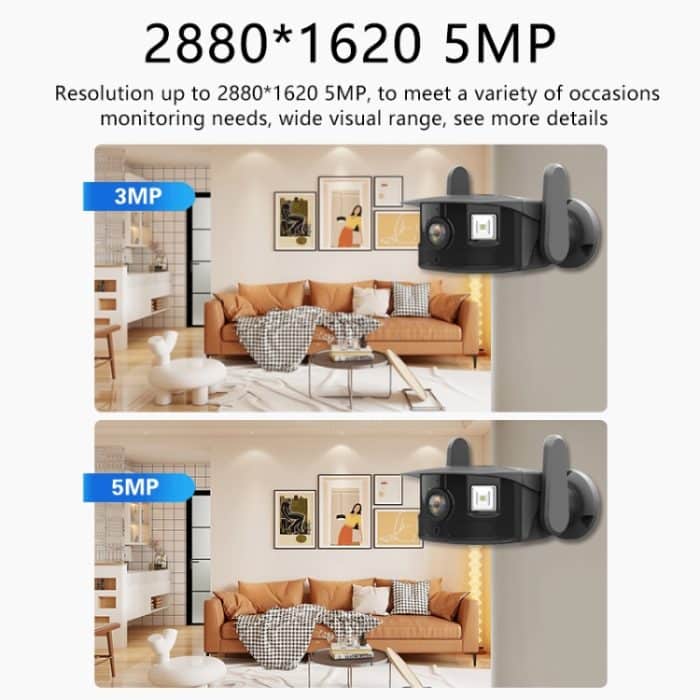 CM-I311M 5MP Smart HD Elektronische PTZ Wireless WiFi Überwachungskamera, EU Plug, US Plug, UK Plug, AU Plug – Bild 5