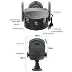 CM-I311M 5MP Smart HD Elektronische PTZ Wireless WiFi Überwachungskamera, EU Plug, US Plug, UK Plug, AU Plug – Bild 10