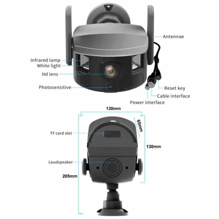 CM-I311M 5MP Smart HD Elektronische PTZ Wireless WiFi Überwachungskamera, EU Plug, US Plug, UK Plug, AU Plug – Bild 10