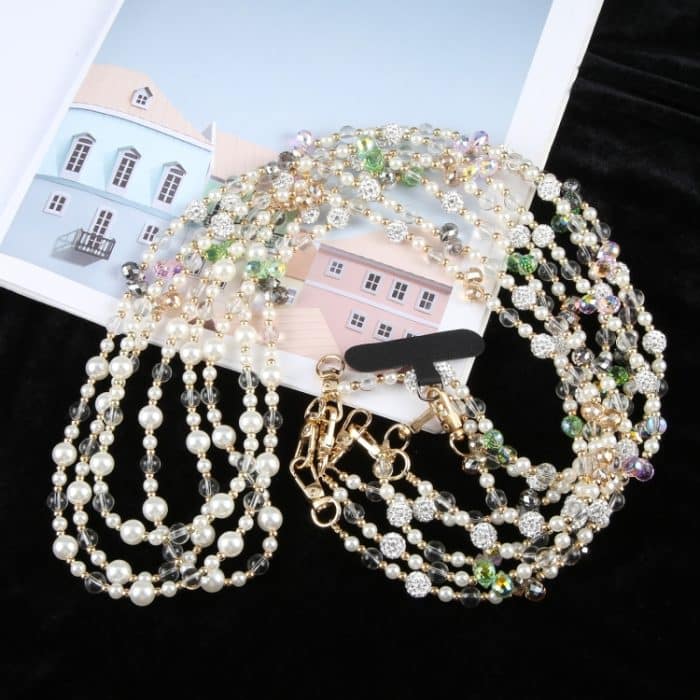 Handy-Anti-Verlust-Langkette mit Flash-Diamant-Perlen-Umhängeband – Bild 6