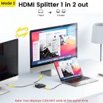 OZ 4K 60Hz 2-in-1-Out-Zwei-Wege-HDMI-Umschalter – Bild 8