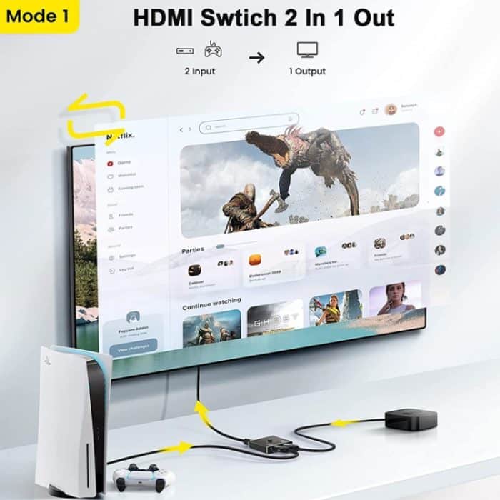 OZ 8K 60Hz 2-in-1-Out-Zwei-Wege-HDMI-Umschalter – Bild 6