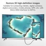 HDTV auf Micro-HDTV-Kniestück-Federkabel für DSLR-Kamera, HDTV to Micro HDTV – Bild 6