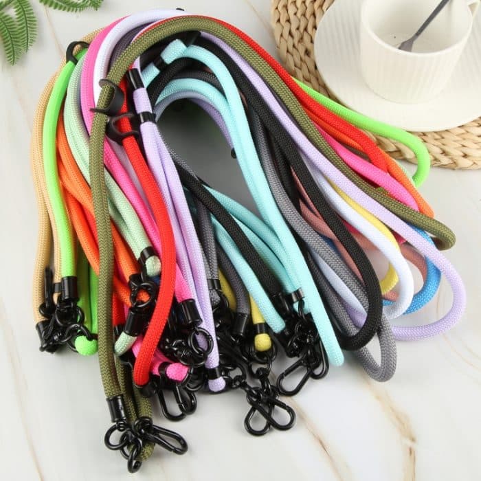 10 mm einfarbige, verstellbare Telefon-Anti-Verlust-Halskette, Nylon-Umhängeband – Bild 8