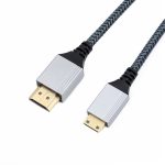 Geflochtenes Kabel für die Videoübertragung von HDTV zu Mini HDTV 4K UHD, 0.3m, 1m, 1.5m, 2m, 3m, 5m