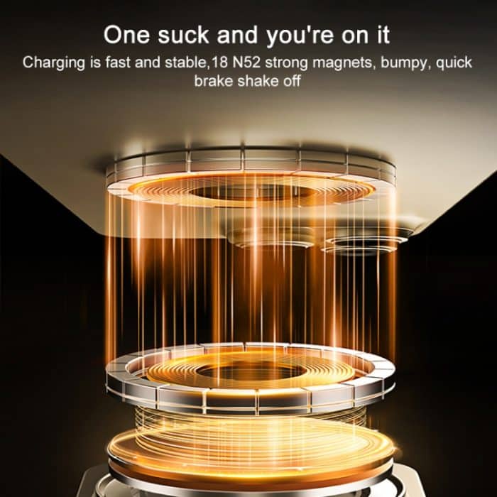 Momax Cm32 Q2 Mag Mount Metall magnetische kabellose Schnelllade-Autohalterung – Bild 4