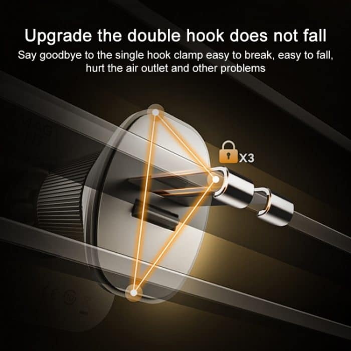 Momax Cm32 Q2 Mag Mount Metall magnetische kabellose Schnelllade-Autohalterung – Bild 5