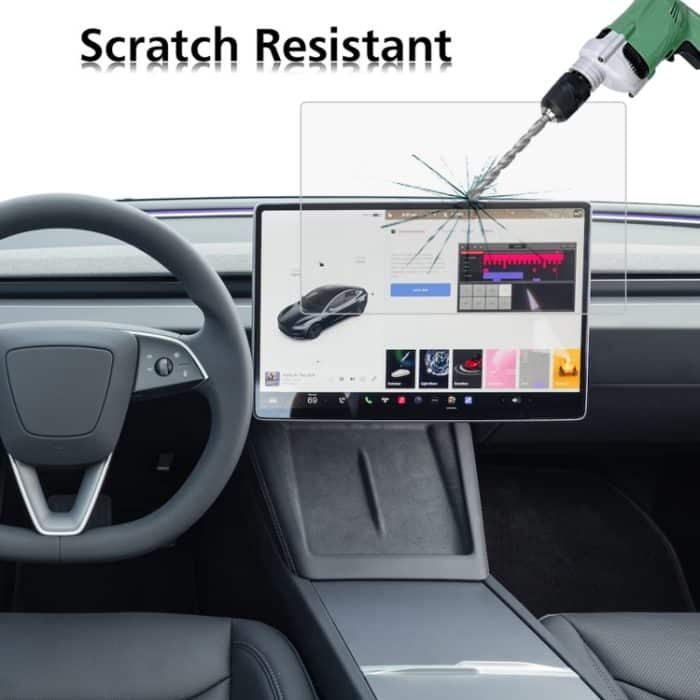 2 Stück Auto-Navigator-Schutzfolie aus gehärtetem Glas, For Tesla Model 3 2024, For XIAOMI SU7 – Bild 4