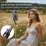 Yesido SF19 Magnetisches Handy-Stativ, Bluetooth-Fernbedienung, Selfie-Stick, SF19 – Bild 9