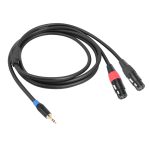 TC195BUXK107RE Audiokabel, 3,5-mm-Stecker auf Dual-XLR-3-polige Buchse, 1m, 2m, 3m – Bild 2