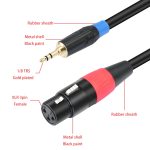 TC195BUXK107RE Audiokabel, 3,5-mm-Stecker auf Dual-XLR-3-polige Buchse, 1m, 2m, 3m – Bild 5