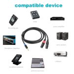 TC195BUXK107RE Audiokabel, 3,5-mm-Stecker auf Dual-XLR-3-polige Buchse, 1m, 2m, 3m – Bild 6