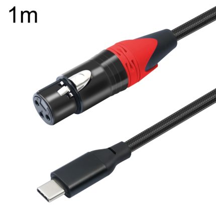 TY03RE Audiokabel Typ-C-Stecker auf XLR-Buchse für dynamisches Mikrofon, 1m, 2m, 3m