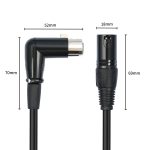 XK041L Audiokabel XLR 3-polig, gerader Stecker auf abgewinkelte Buchse, 0.3m, 1m, 2m, 3m, 5m, 10m – Bild 3