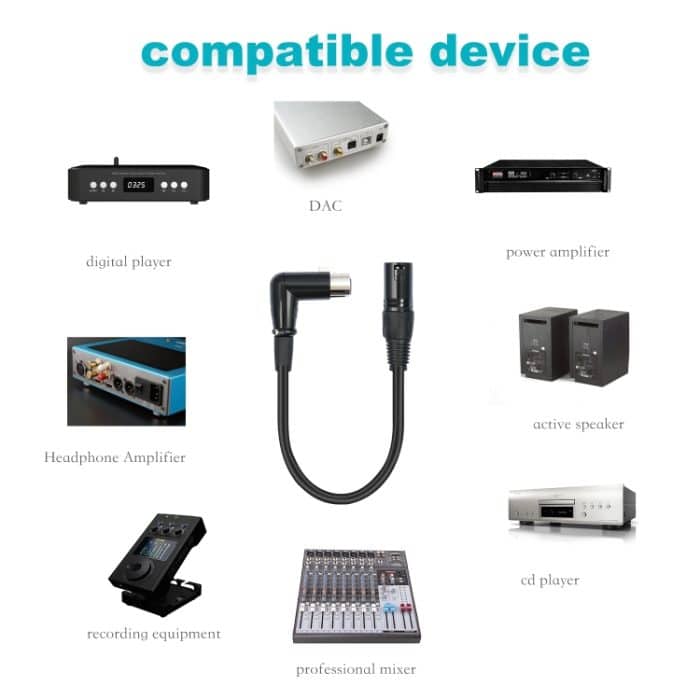 XK041L Audiokabel XLR 3-polig, gerader Stecker auf abgewinkelte Buchse, 0.3m, 1m, 2m, 3m, 5m, 10m – Bild 5