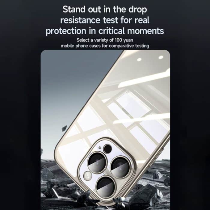 SULADA Galvanisch beschichtetes, mattiertes PC + TPU-stoßfestes Telefongehäuse, For iPhone 15 Pro Max, For iPhone 15 Pro, For iPhone 15 Plus, For iPhone 15 – Bild 7